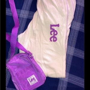 Lee × H&M collab off white joggers